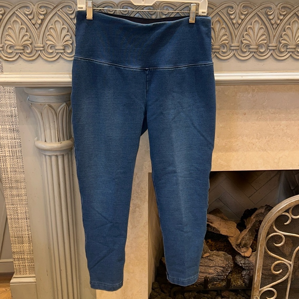 Chico’s Zenergy Blue Pull-On Capri Jean Leggings - S / Chico’s 1